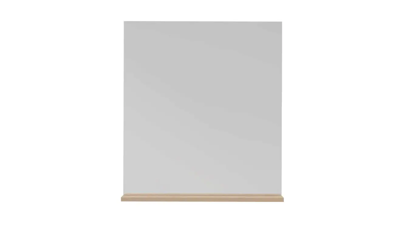 Зеркало Helmi, цвет Гикори кингстон+Белый блеск фото - 3 - большое изображение