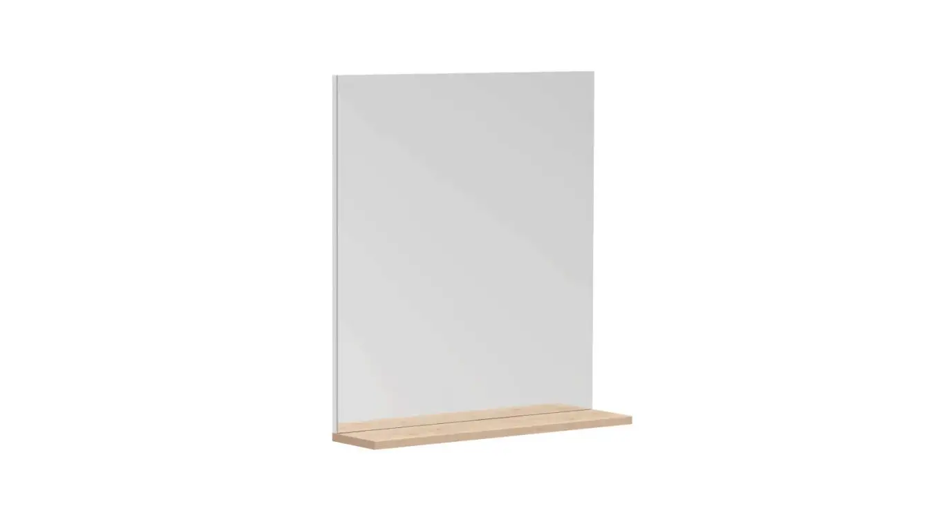 Зеркало Helmi, цвет Гикори кингстон+Белый блеск фото - 1 - большое изображение