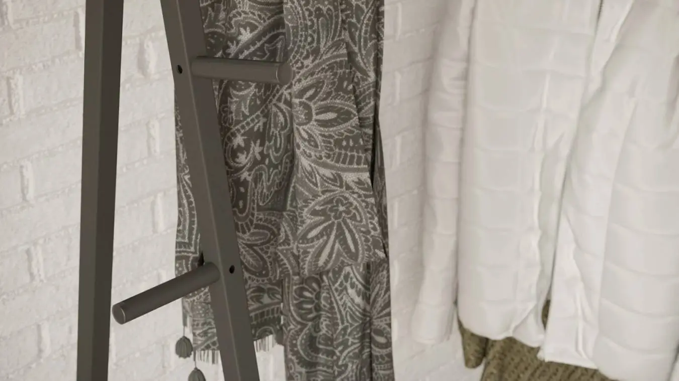 Вешалка гардеробная Hiton, цвет Белый/Черный фото - 3 - большое изображение