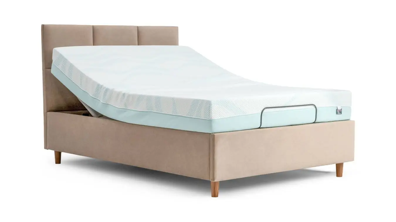 Мягкая кровать Tess Ergo (3 кат. ткани) + матрас Ergo Adaptive Hard с высоким изголовьем Askona фотография товара - 16 - большое изображение