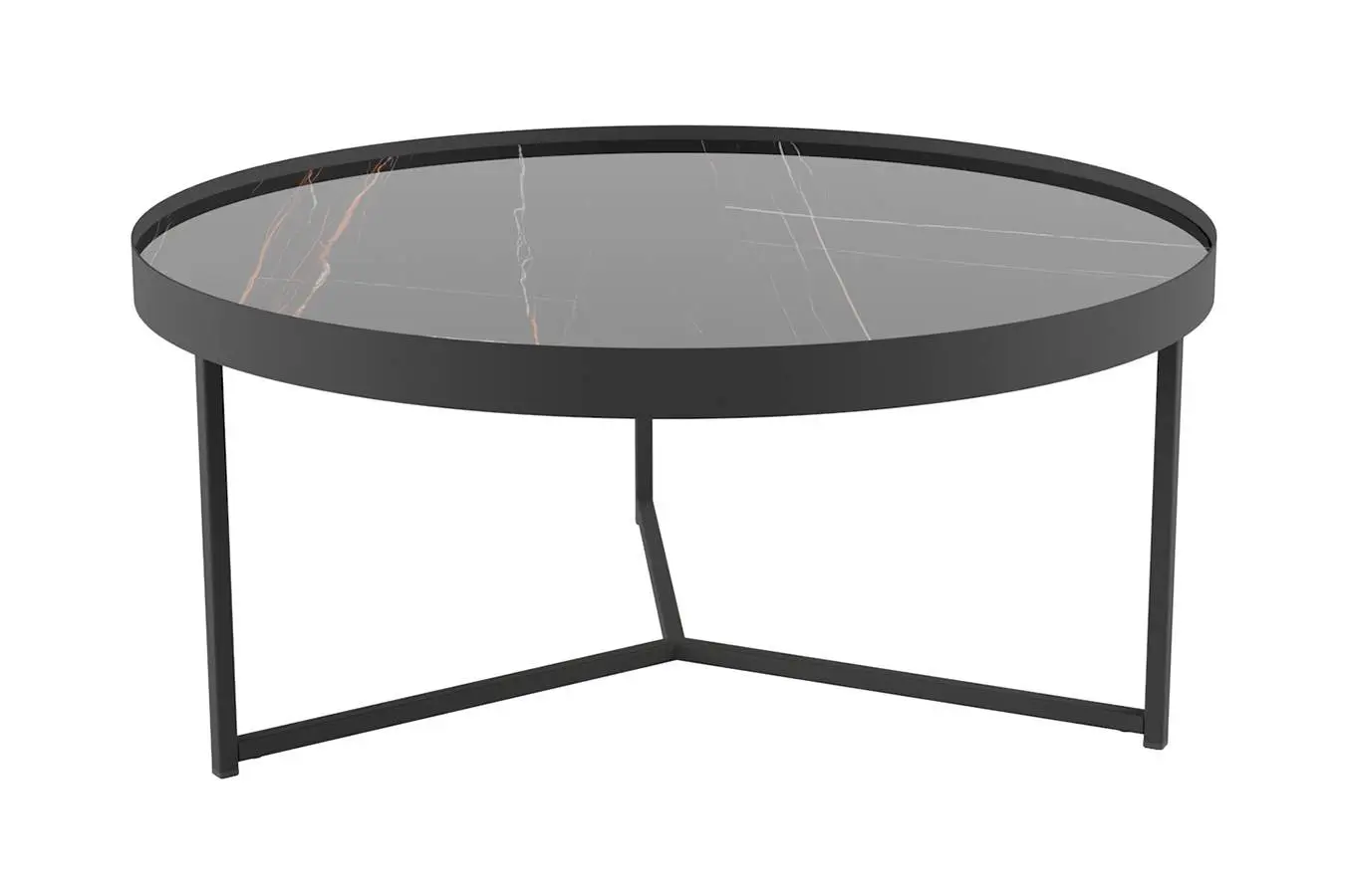 Журнальный столик Oklend, цвет сахара нуар/черный матовый фото - 5 - большое изображение
