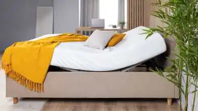 Мягкая кровать Tess Ergo (2 кат. ткани) + матрас Serta Ergo Emotion с высоким изголовьем Askona фотография товара - 2 - превью