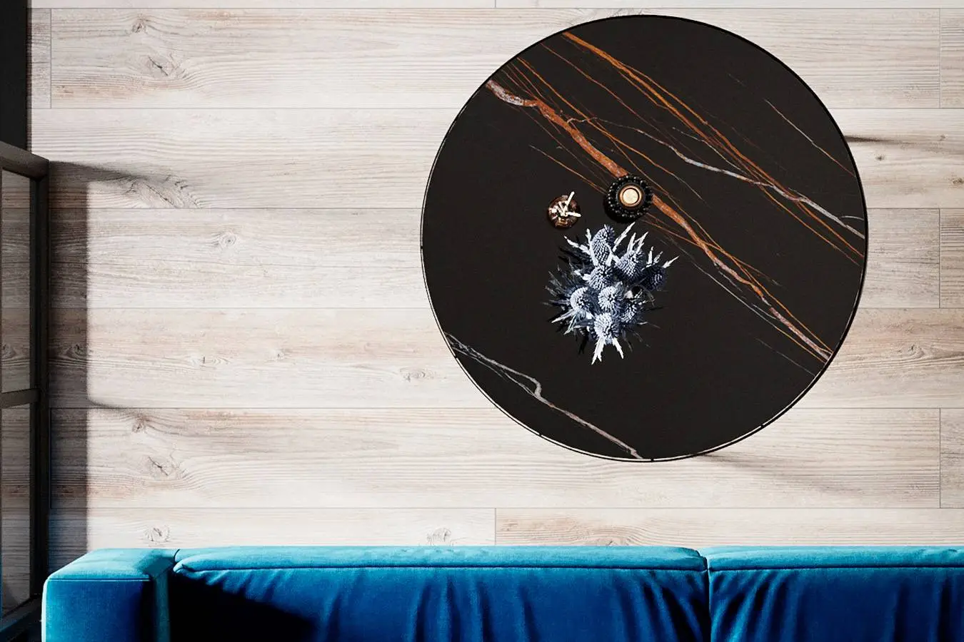 Журнальный столик Oklend, цвет сахара нуар/черный матовый фото - 4 - большое изображение