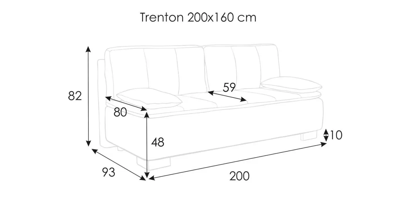 Диван-кровать Trenton с коробом для белья Askona фото - 19 - большое изображение