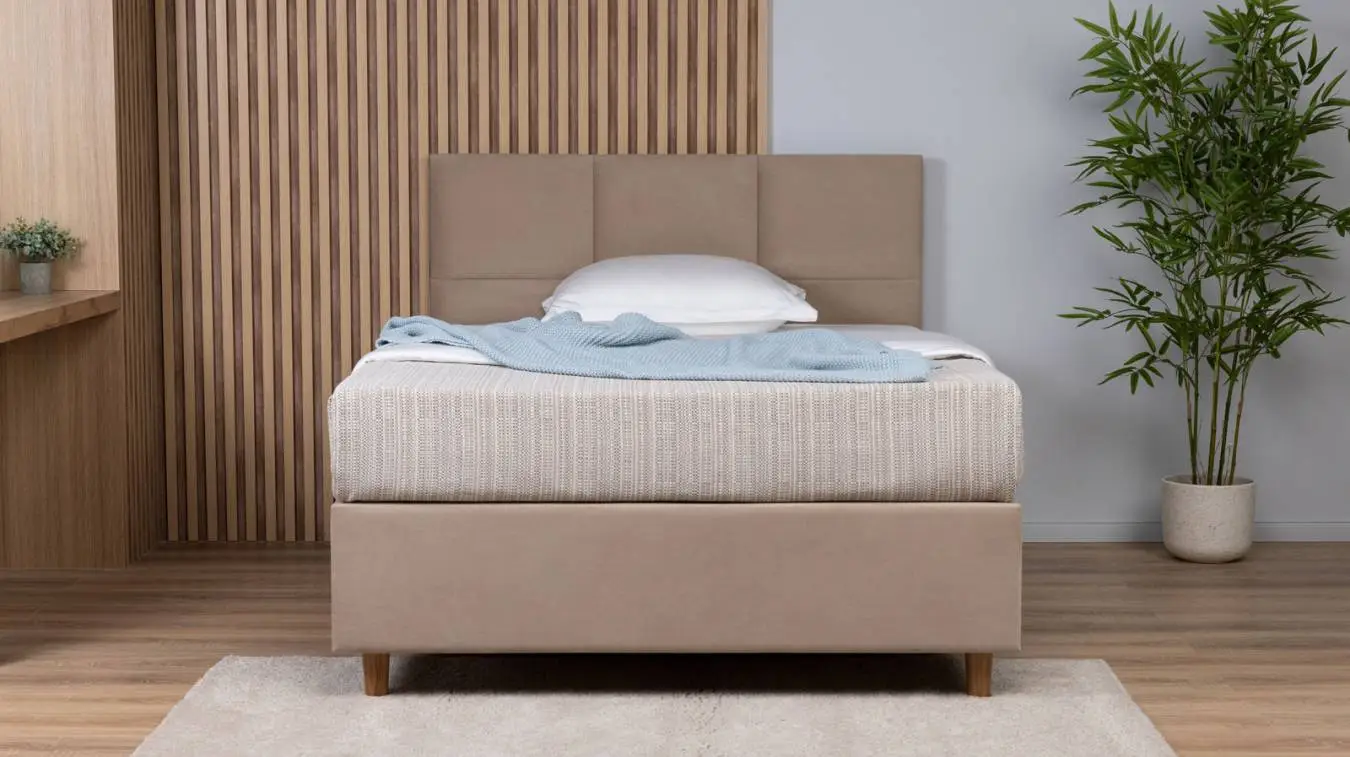 Мягкая кровать Tess Ergo (3 кат. ткани) + матрас Ergo Adaptive Hard с высоким изголовьем Askona фотография товара - 2 - большое изображение