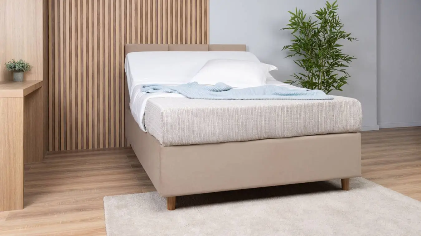 Мягкая кровать Tess Ergo (3 кат. ткани) + матрас Ergo Adaptive Hard с высоким изголовьем Askona фотография товара - 6 - большое изображение